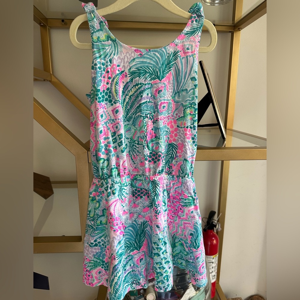 Lilly Pulitzer girls romper, built in shorts, size 4/5